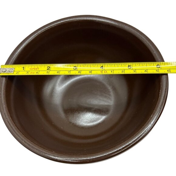 HTF Frank Lloyd Wright Collection Whirling Arrow Brown Bowl HF Coors USA - Picture 5 of 6